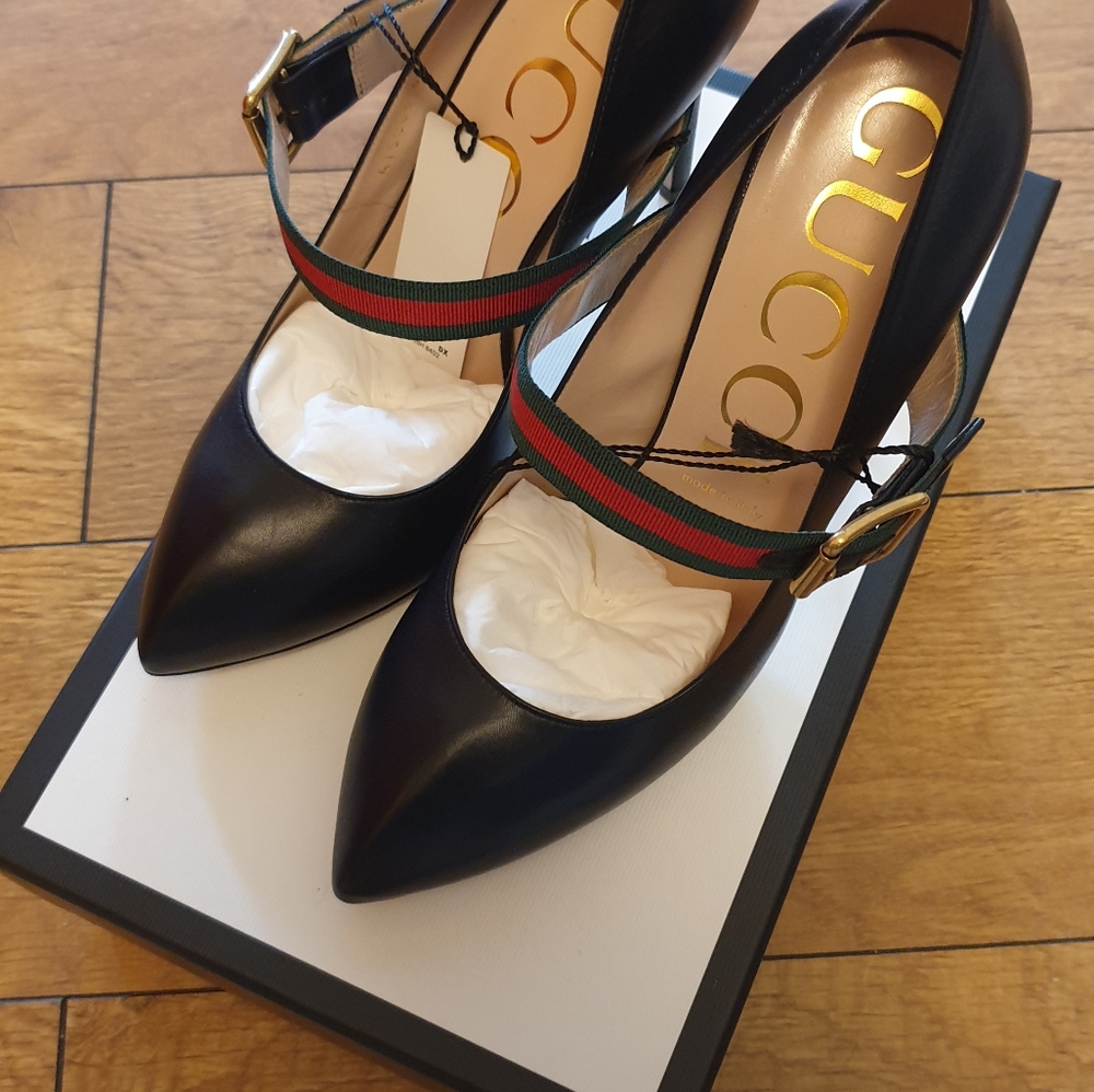 New Gucci Sylvie Pumps Shoea 8 | 38.5